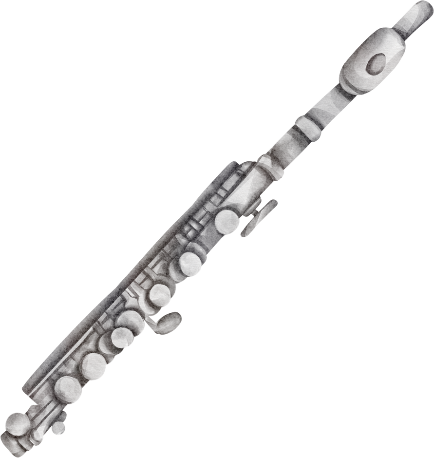watercolor Flute